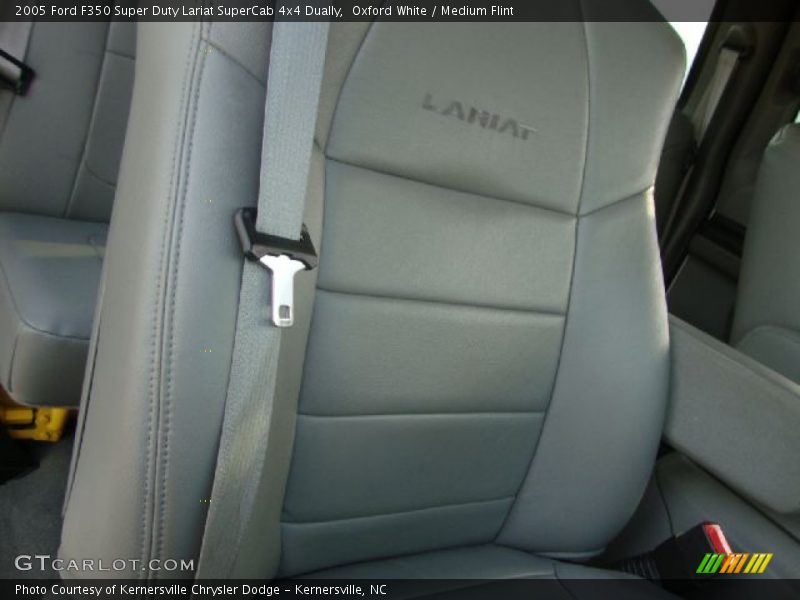Oxford White / Medium Flint 2005 Ford F350 Super Duty Lariat SuperCab 4x4 Dually