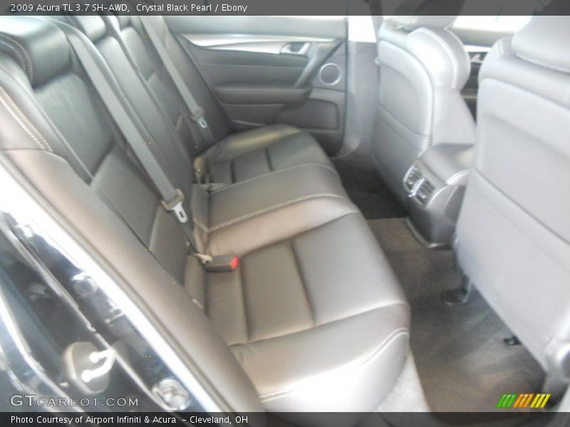 Crystal Black Pearl / Ebony 2009 Acura TL 3.7 SH-AWD