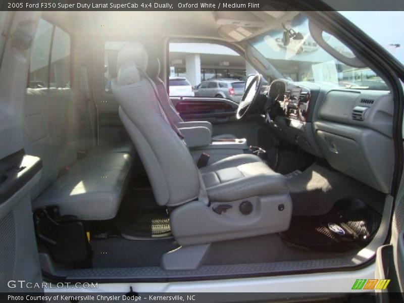 Oxford White / Medium Flint 2005 Ford F350 Super Duty Lariat SuperCab 4x4 Dually