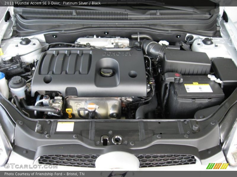  2011 Accent SE 3 Door Engine - 1.6 Liter DOHC 16-Valve VVT 4 Cylinder