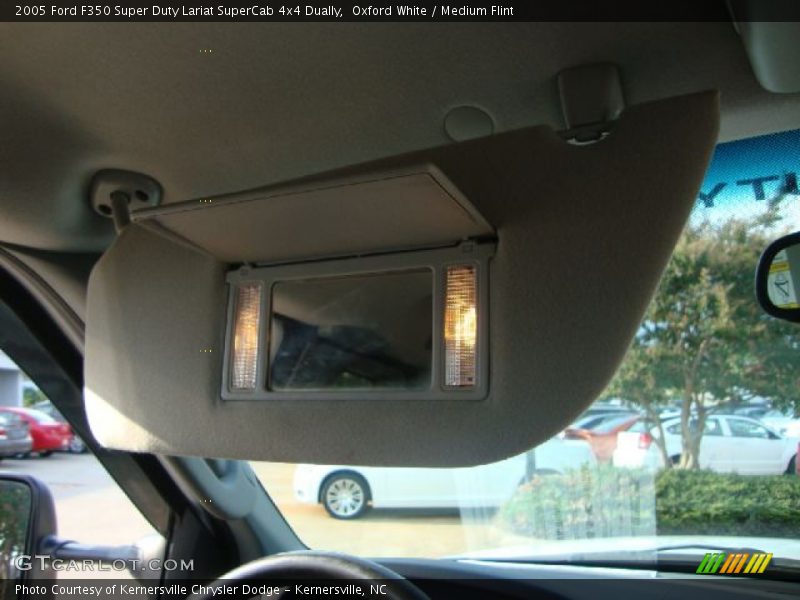 Oxford White / Medium Flint 2005 Ford F350 Super Duty Lariat SuperCab 4x4 Dually