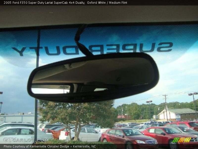 Oxford White / Medium Flint 2005 Ford F350 Super Duty Lariat SuperCab 4x4 Dually