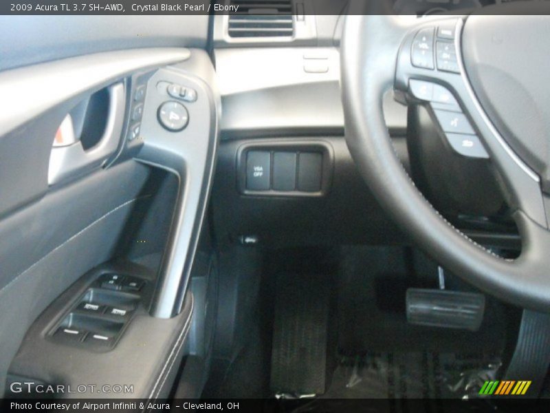 Crystal Black Pearl / Ebony 2009 Acura TL 3.7 SH-AWD