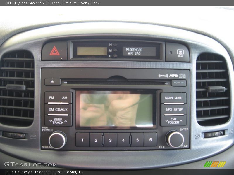 Audio System of 2011 Accent SE 3 Door