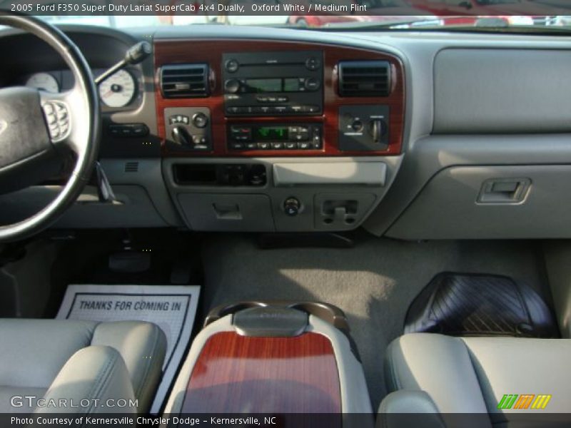 Oxford White / Medium Flint 2005 Ford F350 Super Duty Lariat SuperCab 4x4 Dually