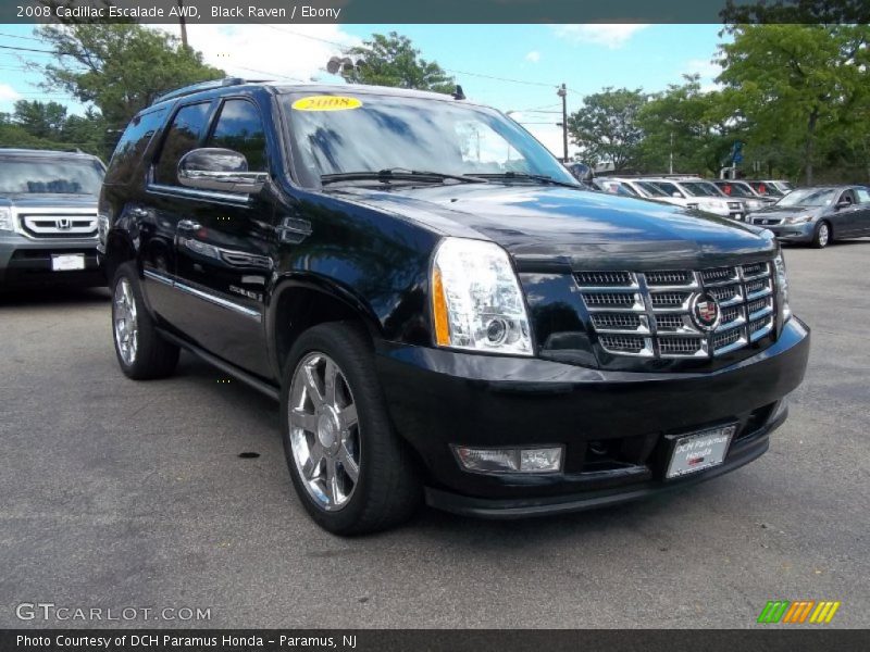 Black Raven / Ebony 2008 Cadillac Escalade AWD