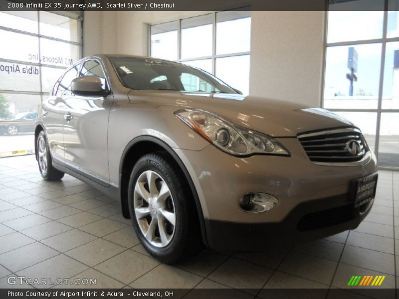 Scarlet Silver / Chestnut 2008 Infiniti EX 35 Journey AWD