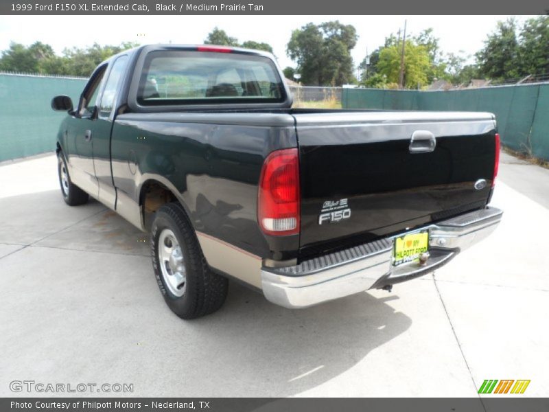 Black / Medium Prairie Tan 1999 Ford F150 XL Extended Cab