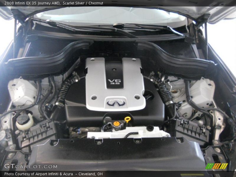 Scarlet Silver / Chestnut 2008 Infiniti EX 35 Journey AWD