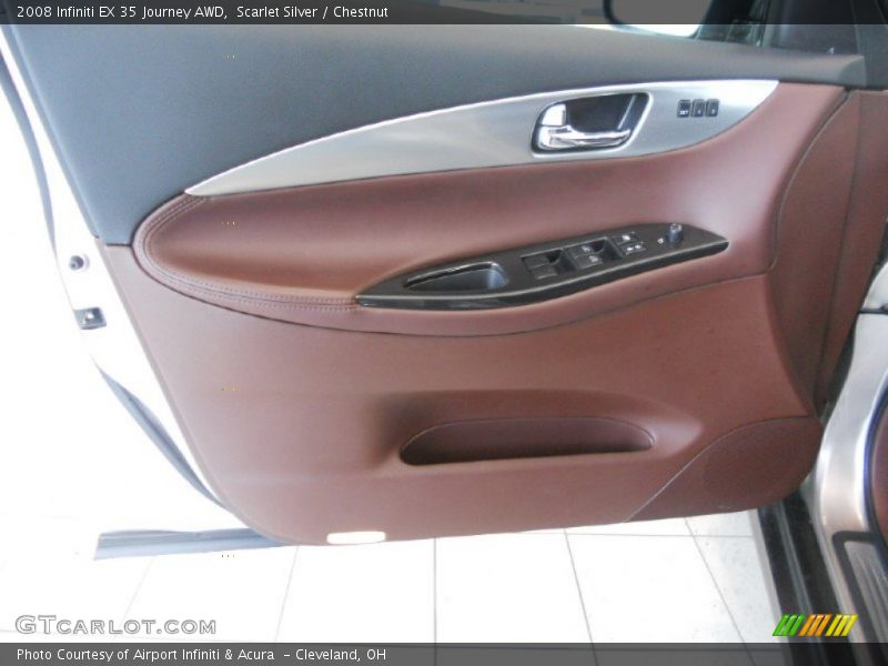 Scarlet Silver / Chestnut 2008 Infiniti EX 35 Journey AWD