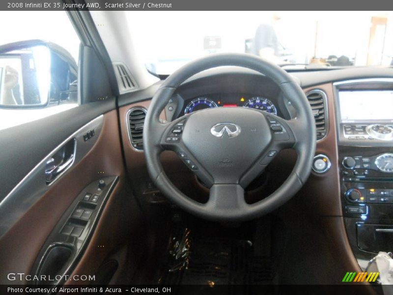 Scarlet Silver / Chestnut 2008 Infiniti EX 35 Journey AWD