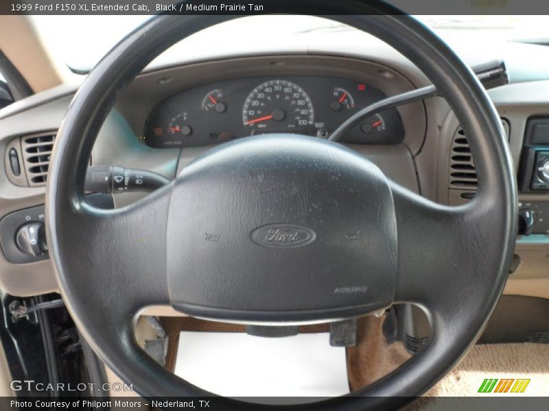 Black / Medium Prairie Tan 1999 Ford F150 XL Extended Cab