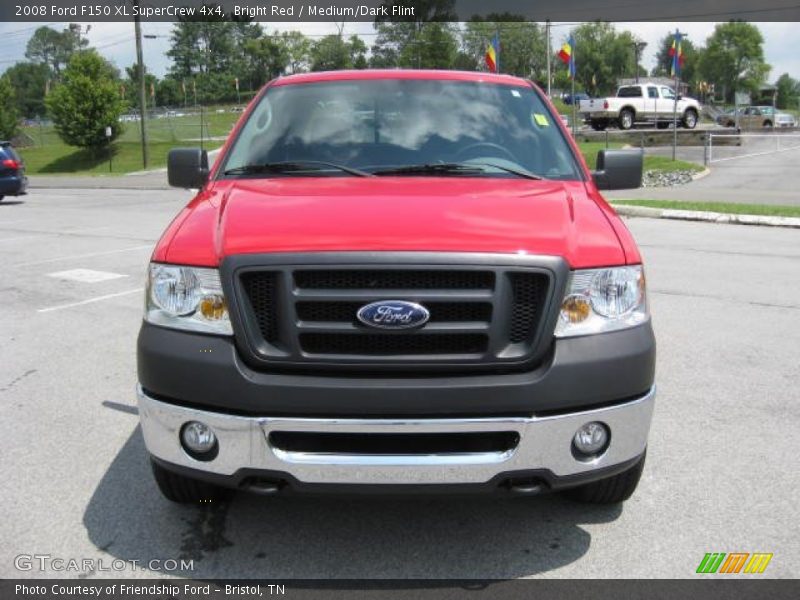 Bright Red / Medium/Dark Flint 2008 Ford F150 XL SuperCrew 4x4