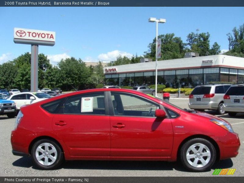 Barcelona Red Metallic / Bisque 2008 Toyota Prius Hybrid