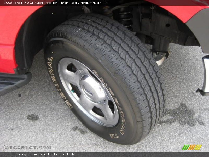 Bright Red / Medium/Dark Flint 2008 Ford F150 XL SuperCrew 4x4