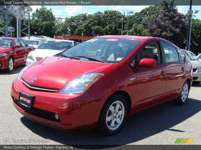 Barcelona Red Metallic / Bisque 2008 Toyota Prius Hybrid