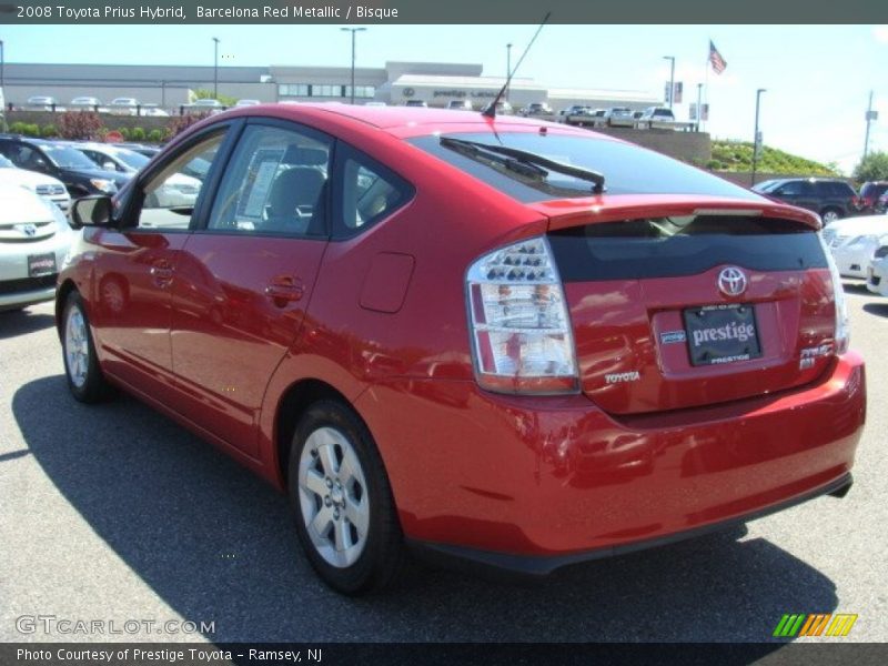 Barcelona Red Metallic / Bisque 2008 Toyota Prius Hybrid