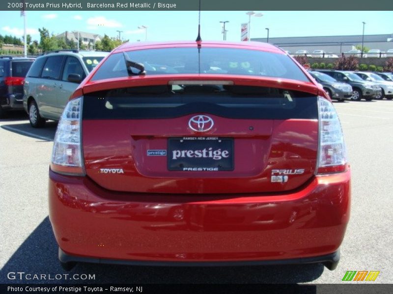 Barcelona Red Metallic / Bisque 2008 Toyota Prius Hybrid