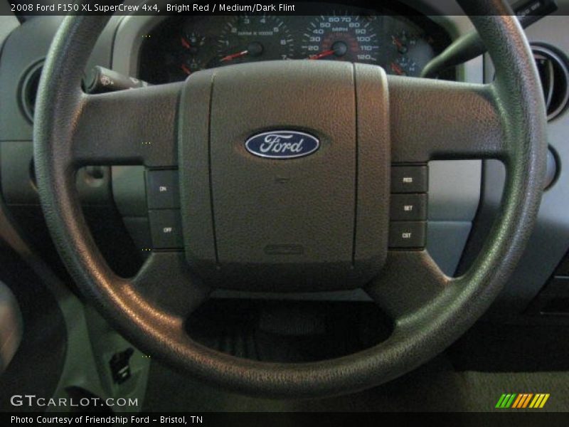 Bright Red / Medium/Dark Flint 2008 Ford F150 XL SuperCrew 4x4