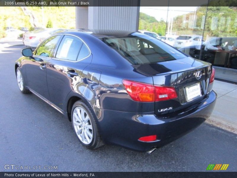 Blue Onyx Pearl / Black 2006 Lexus IS 250 AWD