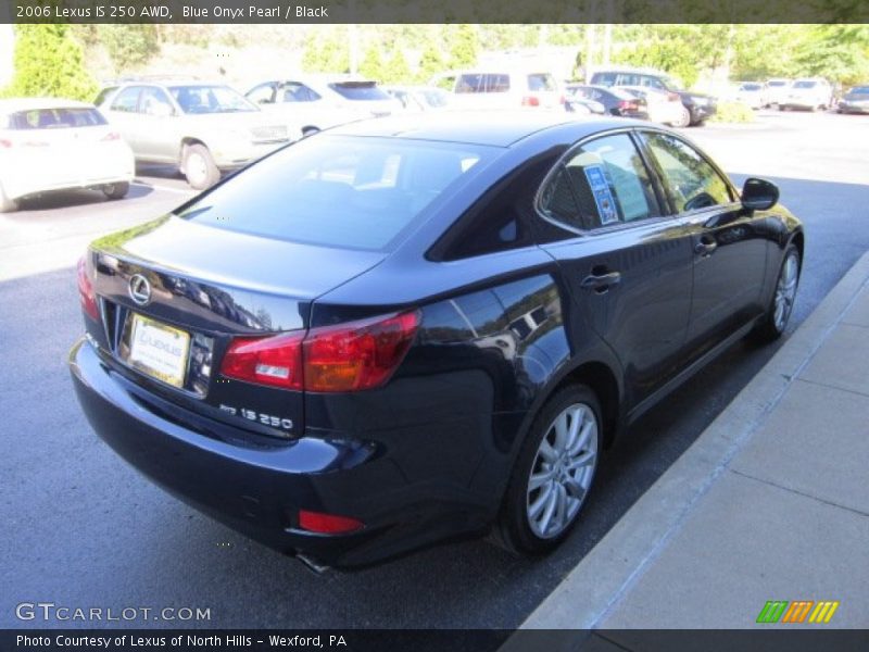 Blue Onyx Pearl / Black 2006 Lexus IS 250 AWD