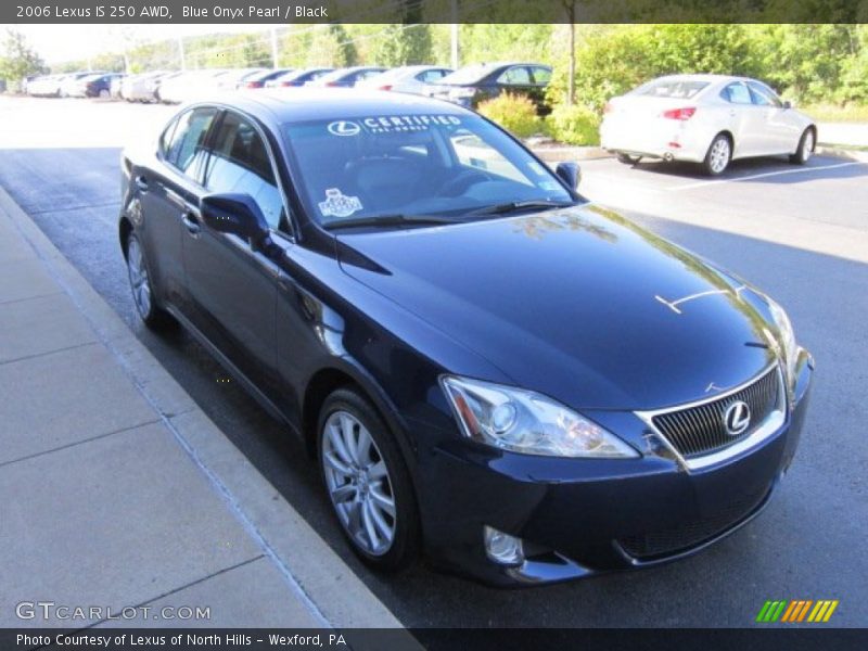 Blue Onyx Pearl / Black 2006 Lexus IS 250 AWD