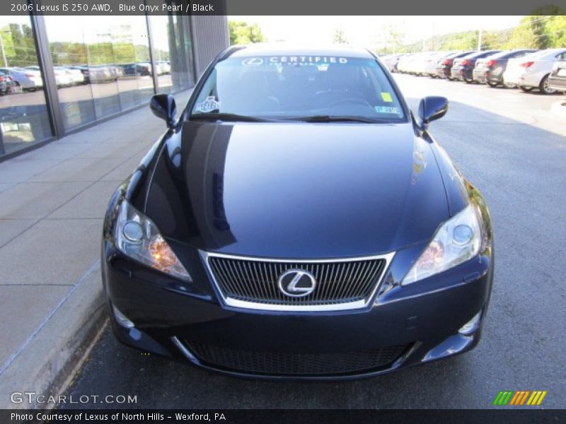 Blue Onyx Pearl / Black 2006 Lexus IS 250 AWD