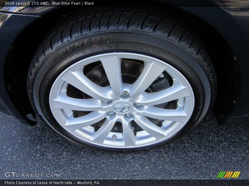 Blue Onyx Pearl / Black 2006 Lexus IS 250 AWD