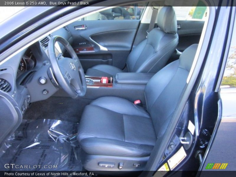 Blue Onyx Pearl / Black 2006 Lexus IS 250 AWD