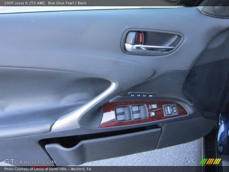 Blue Onyx Pearl / Black 2006 Lexus IS 250 AWD