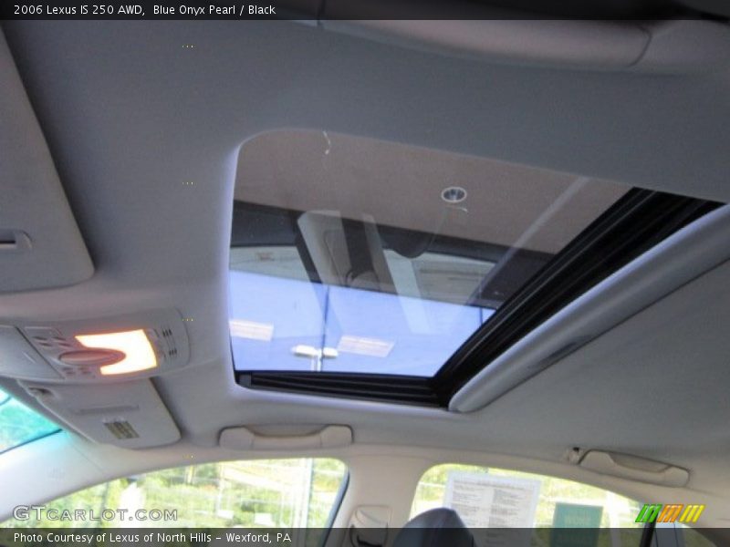 Blue Onyx Pearl / Black 2006 Lexus IS 250 AWD