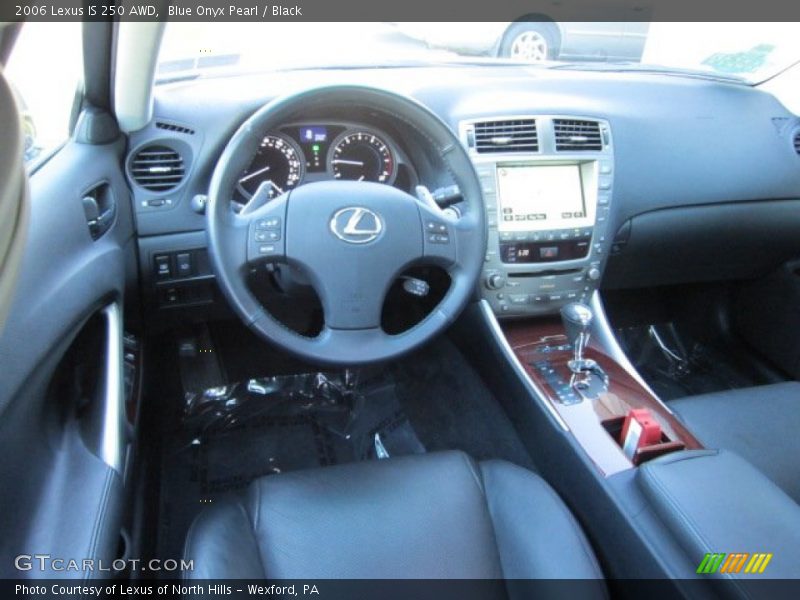 Blue Onyx Pearl / Black 2006 Lexus IS 250 AWD