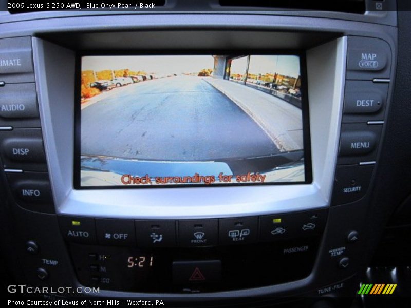 Blue Onyx Pearl / Black 2006 Lexus IS 250 AWD