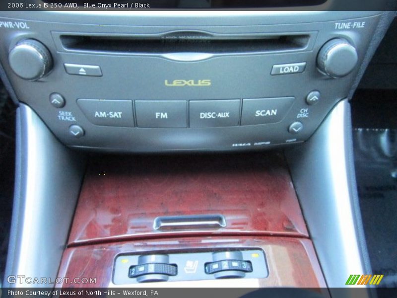 Blue Onyx Pearl / Black 2006 Lexus IS 250 AWD