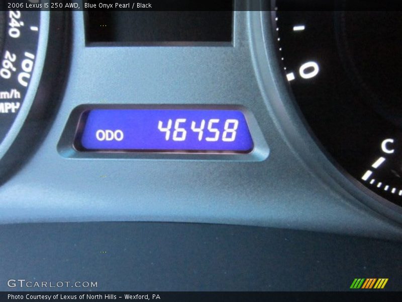Blue Onyx Pearl / Black 2006 Lexus IS 250 AWD