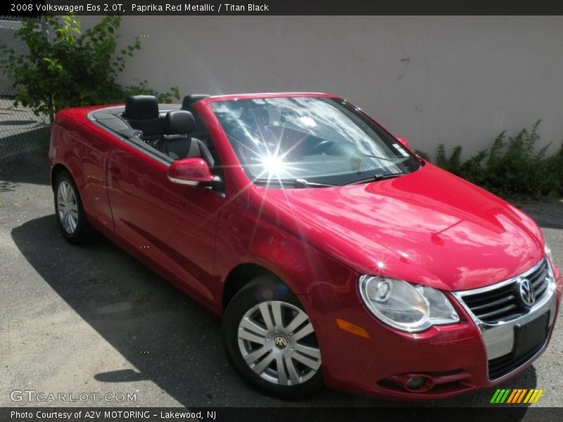 Paprika Red Metallic / Titan Black 2008 Volkswagen Eos 2.0T