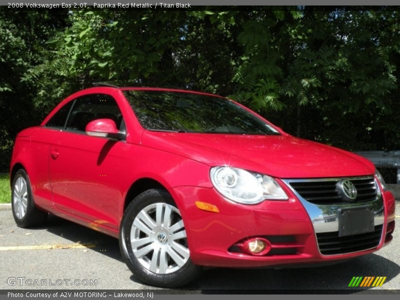 Paprika Red Metallic / Titan Black 2008 Volkswagen Eos 2.0T