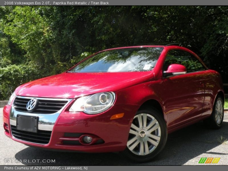 Paprika Red Metallic / Titan Black 2008 Volkswagen Eos 2.0T