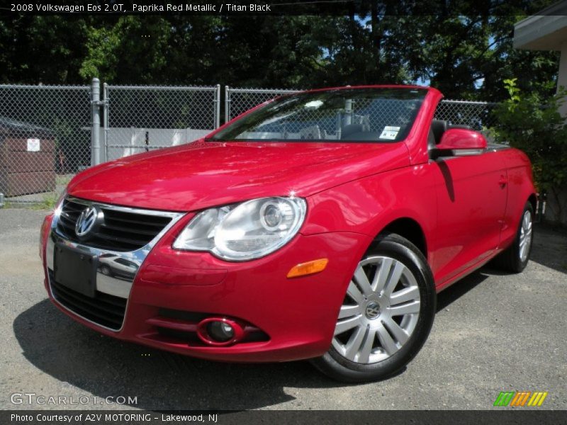 Paprika Red Metallic / Titan Black 2008 Volkswagen Eos 2.0T