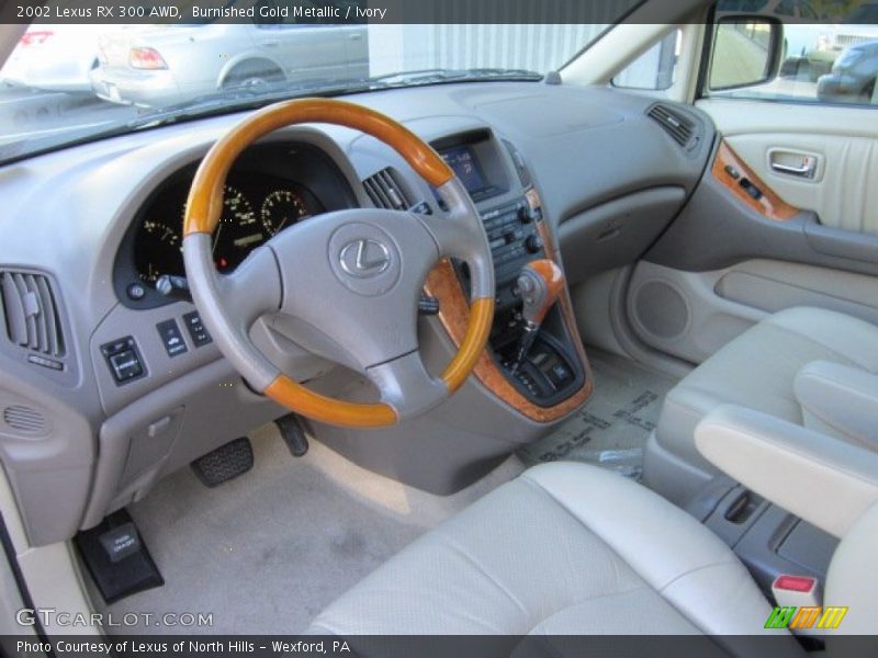 Burnished Gold Metallic / Ivory 2002 Lexus RX 300 AWD