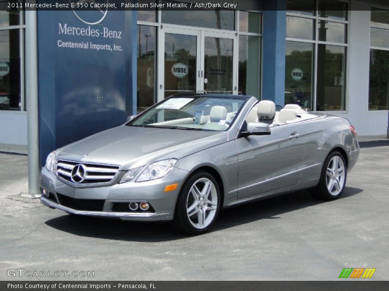 Palladium Silver Metallic / Ash/Dark Grey 2011 Mercedes-Benz E 350 Cabriolet
