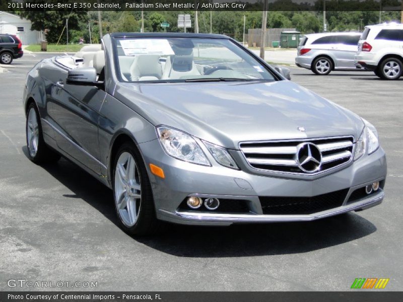 Palladium Silver Metallic / Ash/Dark Grey 2011 Mercedes-Benz E 350 Cabriolet