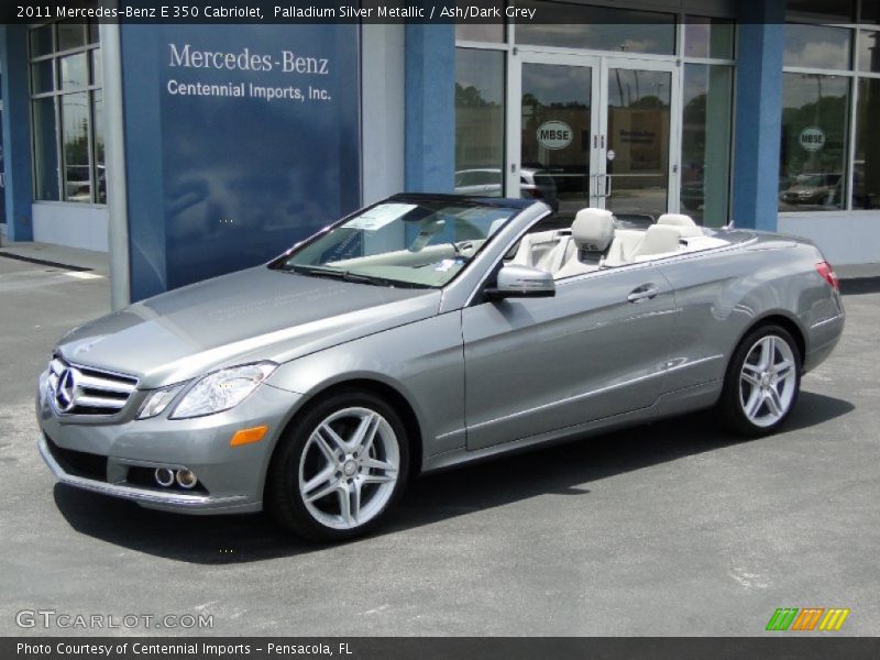 Palladium Silver Metallic / Ash/Dark Grey 2011 Mercedes-Benz E 350 Cabriolet