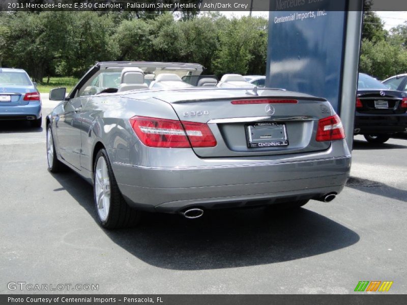 Palladium Silver Metallic / Ash/Dark Grey 2011 Mercedes-Benz E 350 Cabriolet