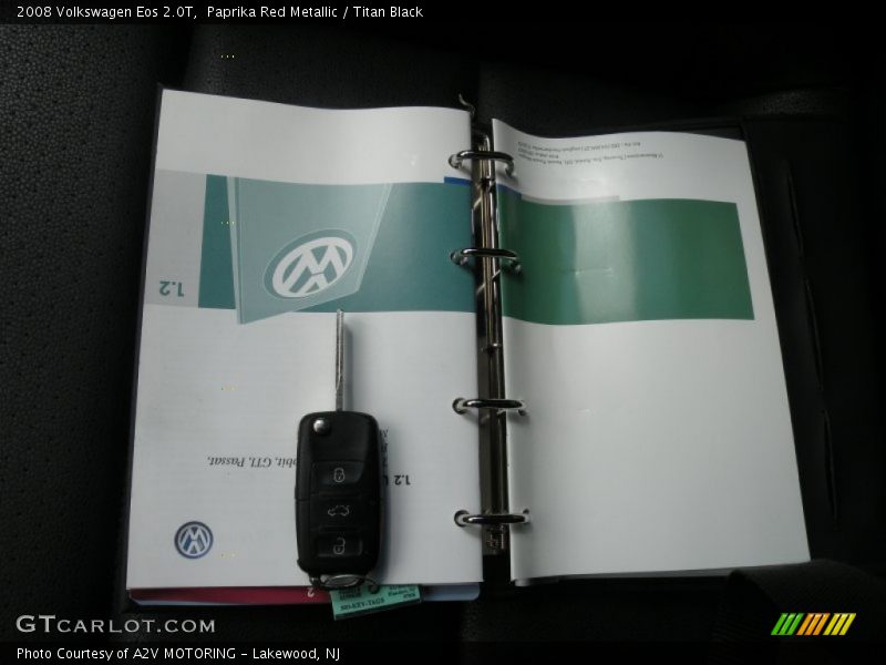 Paprika Red Metallic / Titan Black 2008 Volkswagen Eos 2.0T
