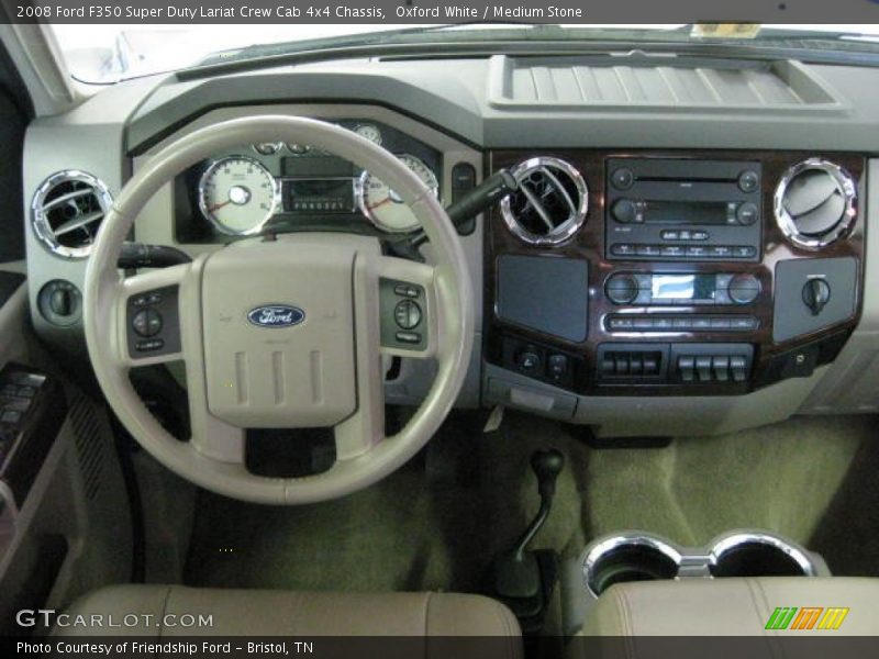 Dashboard of 2008 F350 Super Duty Lariat Crew Cab 4x4 Chassis