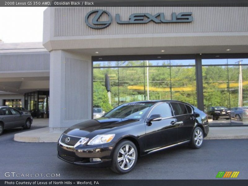 Obsidian Black / Black 2008 Lexus GS 350 AWD