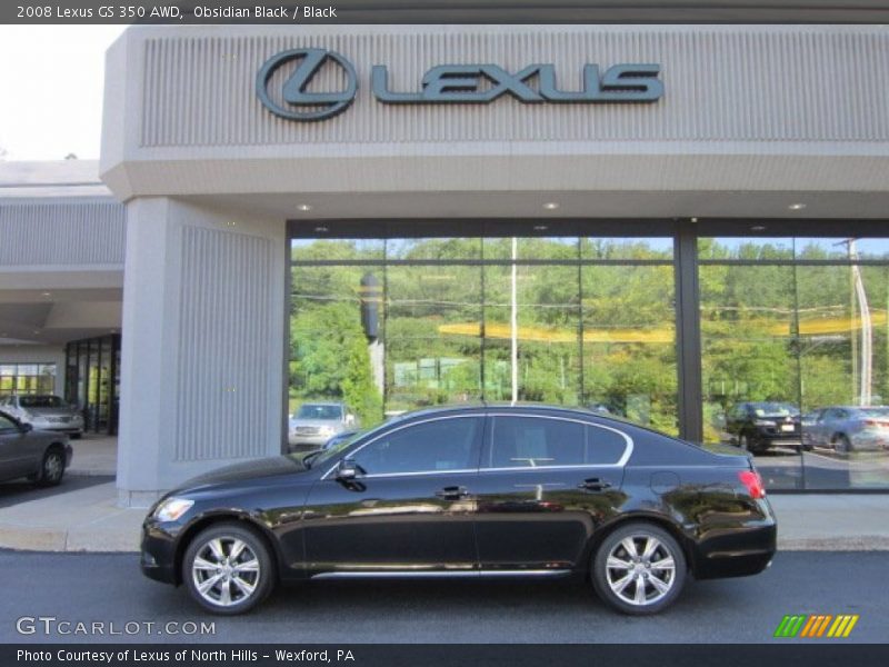 Obsidian Black / Black 2008 Lexus GS 350 AWD