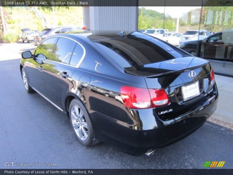 Obsidian Black / Black 2008 Lexus GS 350 AWD