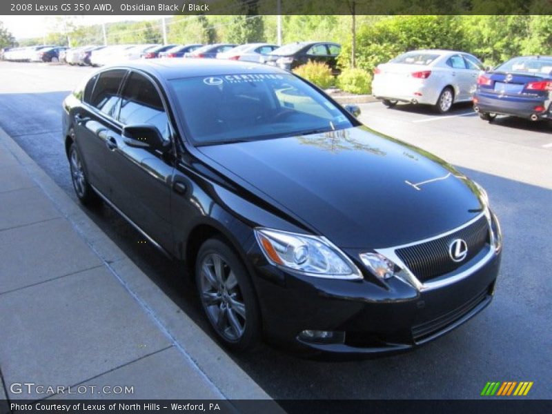Obsidian Black / Black 2008 Lexus GS 350 AWD